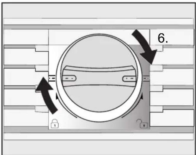 MIELE F 2813 Vi - Nettoyer le filtre à eau (filtre à tamis IntensiveClear) - 6