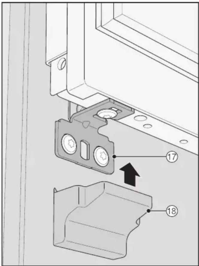 MIELE F 2813 Vi - Monter l'équerre de fixation - 6