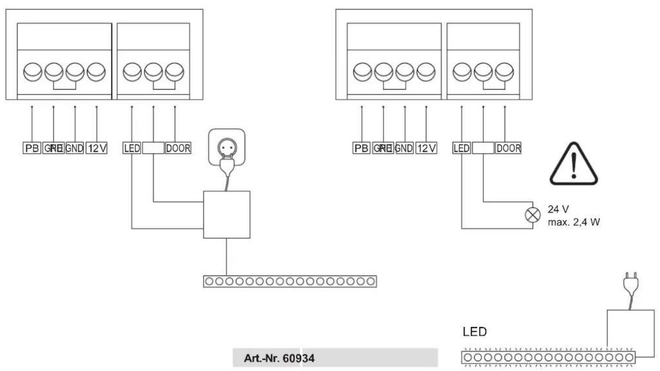 PB GRE GND 12V LED DOOR PB GRE GND 12V LED DOOR 24 V max. 2,4 W Art.-Nr. 60934 LED