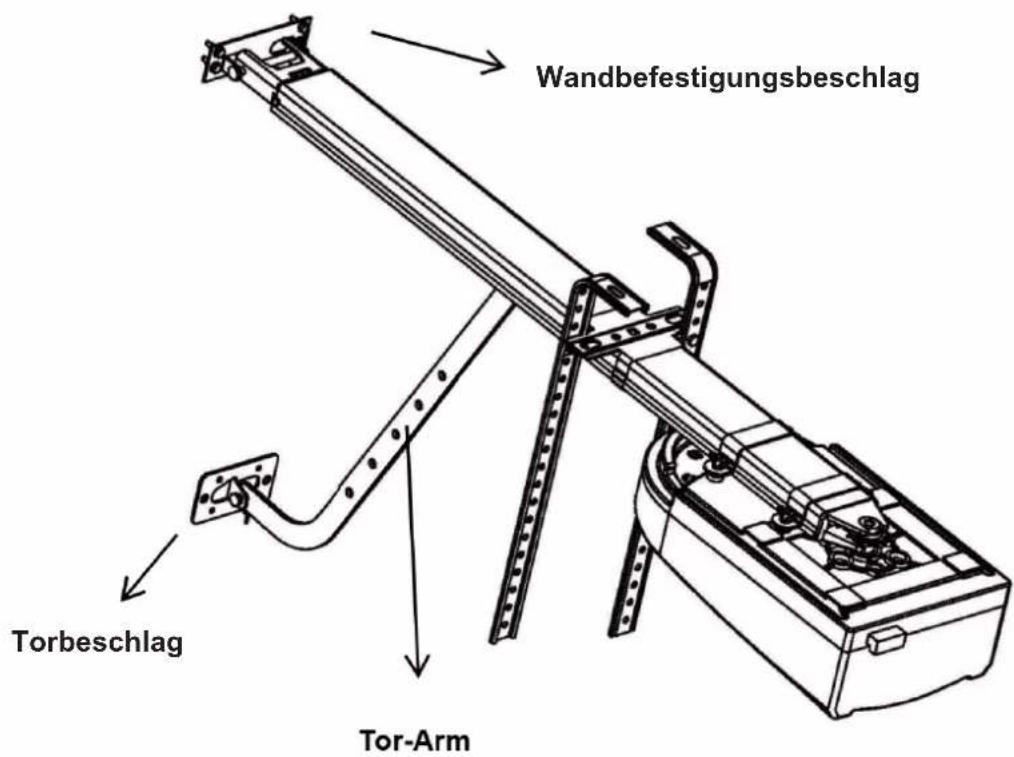 Wandbefestigungsbeschlag Torbeschlag Tor-Arm