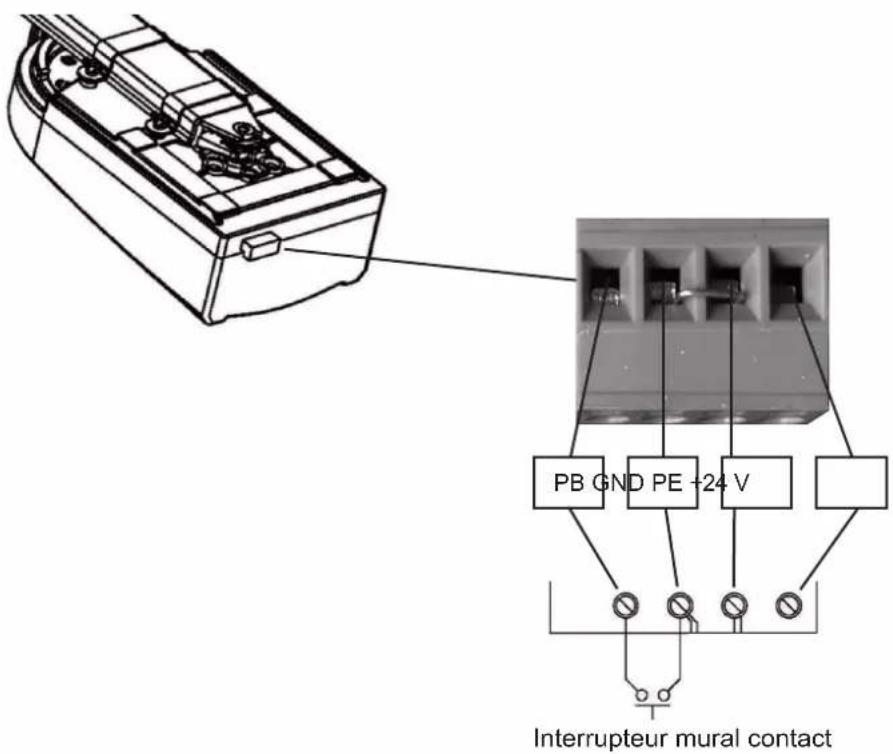 PB GND PE +24 V Interrupteur mural contact