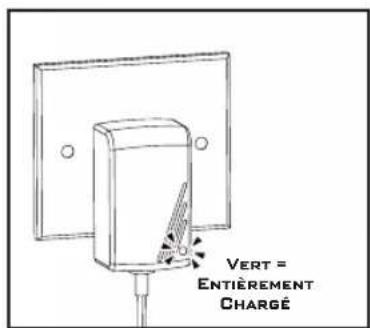 VERT = ENTièrement CHARGÉ