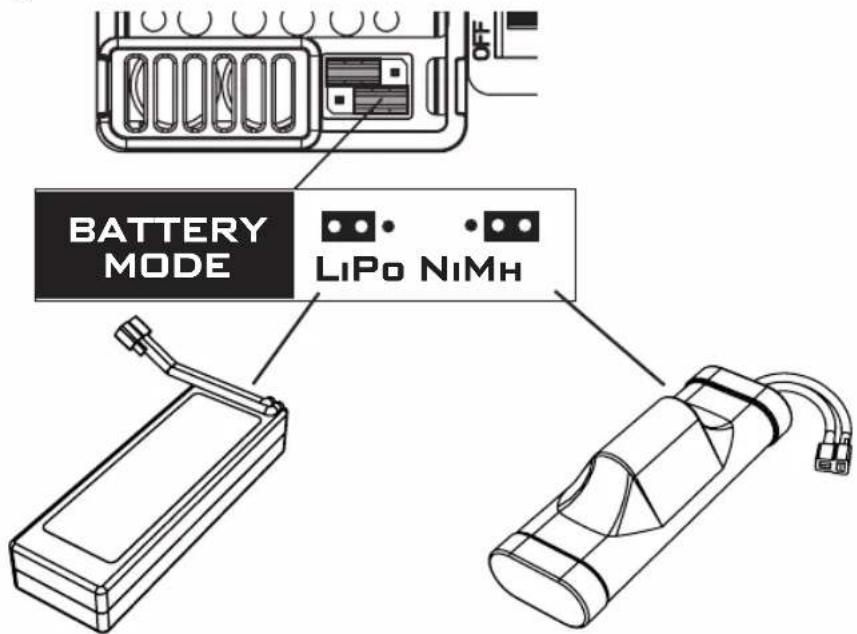 BATTERY MODE LiPo NiMn
