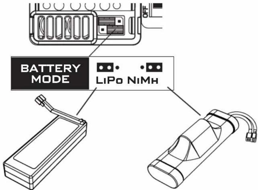 BATTERY MODE LiPo NiMh