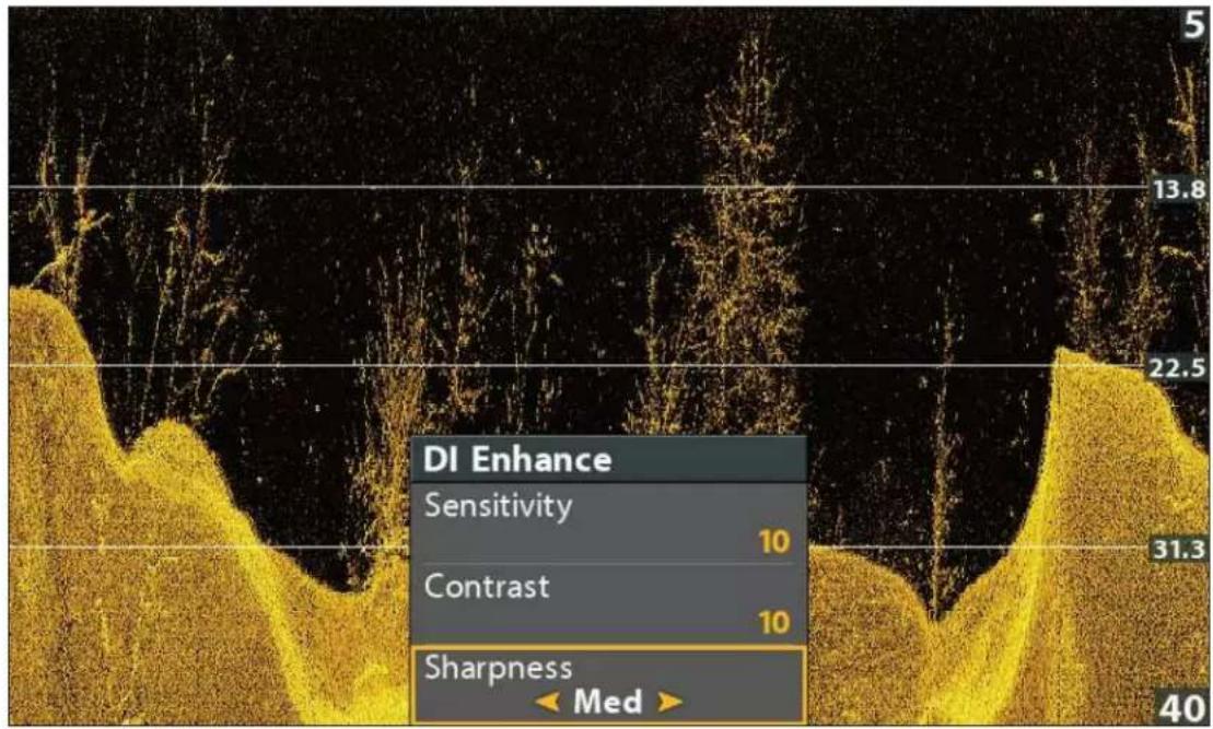 DI Enhance Sensitivity 10 Contrast 10 Sharpness Med 40
