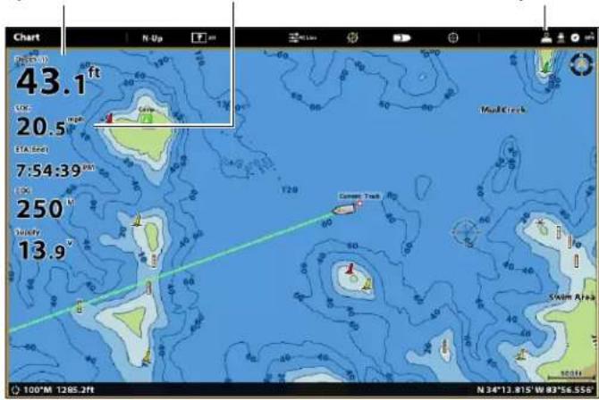 HUMMINBIRD SOLIX 10 CHIRP GPS - | Confirmer l'indicateur numérique de la profondeur et la position GPS - 2