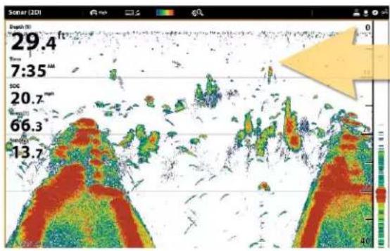 HUMMINBIRD SOLIX 10 CHIRP GPS - Présentation de la source sonar - 1