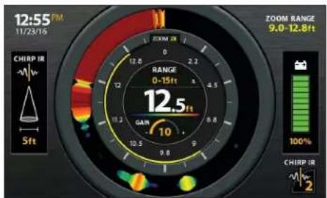 HUMMINBIRD HELIX 9 CHIRP MEGA DI+ GPS G3N - Afficher une vue de sonar - 5
