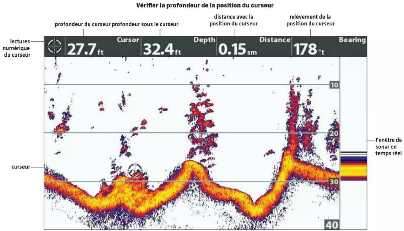 HUMMINBIRD ICE HELIX 5 CHIRP GPS G2 (2017 Model) - Arrêter le défilement de l'historique du sonar - 2