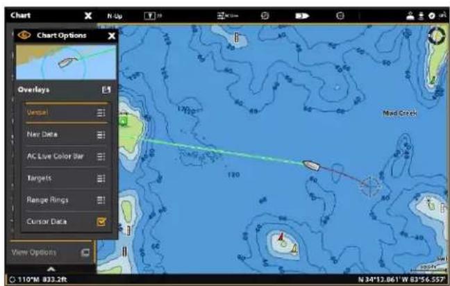 HUMMINBIRD SOLIX 12 CHIRP MEGA SI GPS - Modification de la superposition des affichages - 1