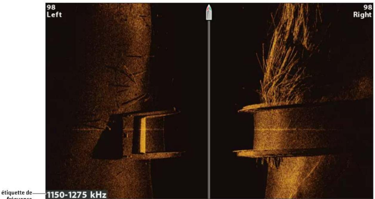 98 Left 98 Right étiquette de fréquence 1150-1275 kHz