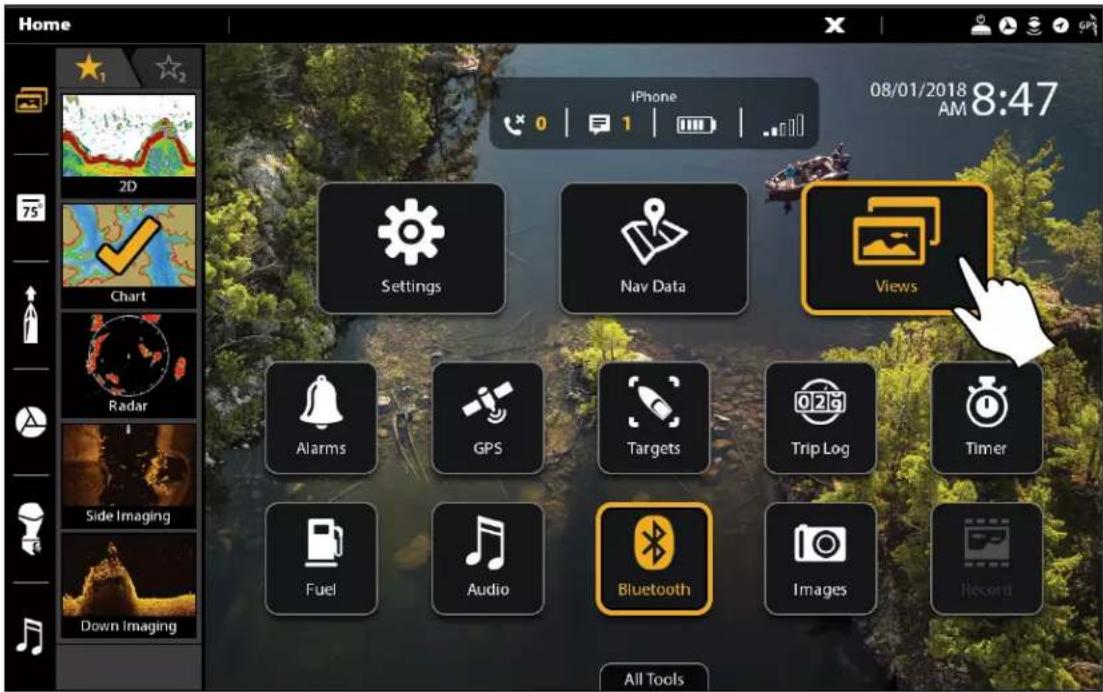 Home iPhone 08/01/2018 8:47 AM Settings Nav Data Views Alarms GPS Targets Trip Log Timer Fuel Audio Bluetooth Images Resort All Tools