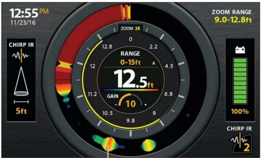 HUMMINBIRD HELIX 7 CHIRP SI GPS G2N - Changer le style de la fenêtre Flasher - 1