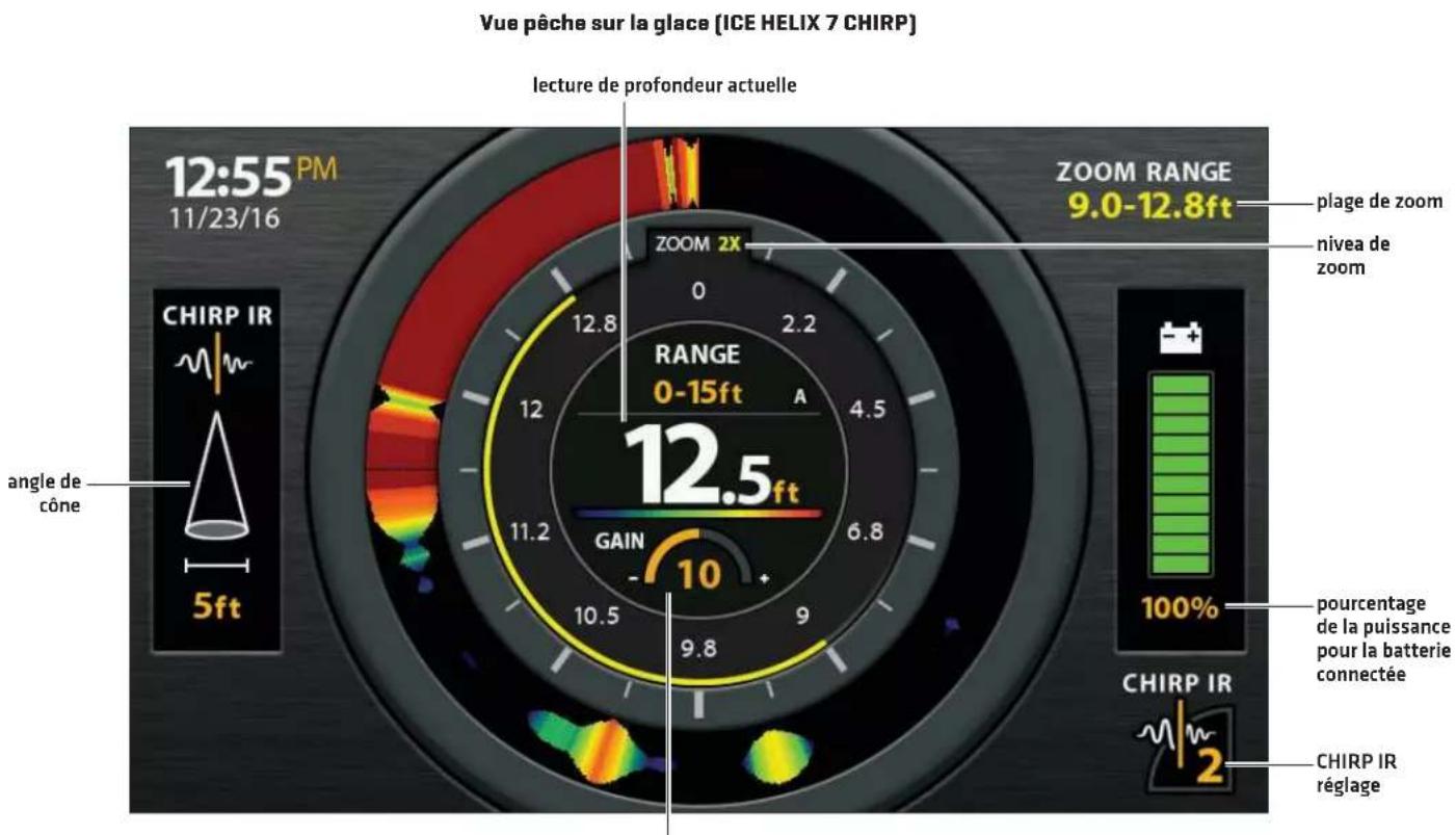 HUMMINBIRD HELIX 7 CHIRP DI GPS G2N - COMPRENDRE LA VUE PÊCHE SUR LA GLACE - 1