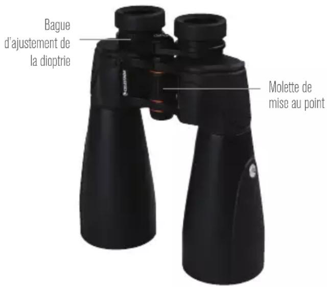 CELESTRON SkyMaster Pro ED - AJUSTER LA DISTANCE INTERPUPILLAIRE - 3