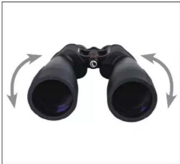 CELESTRON SkyMaster Pro ED - ADJUSTING THE INTERPUPILLARY DISTANCE - 2