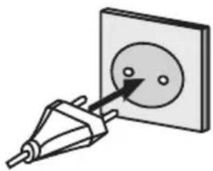 AIWA 24HD4503-12 - Enchufe el televisor a la toma de corriente. - 1