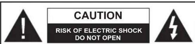 CAUTION RISK OF ELECTRIC SHOCK DO NOT OPEN