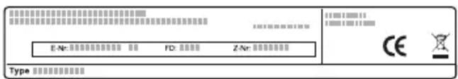 E-Nr: 0.0000000000000000000000000000000000000000000000000000000000000000 FD: 15.000.000.000.000.000.000.000.000.000.000.000.000.0 Z-Nr: 15.000.000.000.000.000.000.000.000.000.0 CE Type