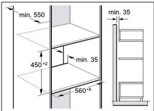 BOSCH CEG732XB1 - Installation dans un meuble haut - 1