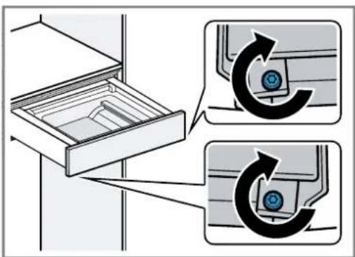 BOSCH BVE9101B1 - Vissage de l'habillage de la porte meuble - 1