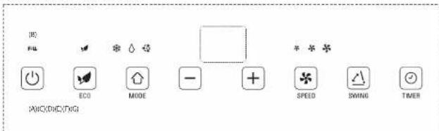 (0) FU ECO MODE - + * * * SPEED SWING TIMER (AUC/DIC/DIG)