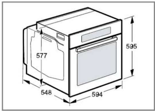 BOSCH HRG7764B1 - Dimensions de l'appareil - 1