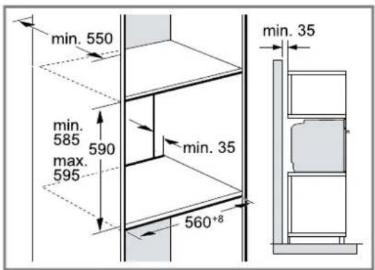 BOSCH HRG7764B1 - Installation dans un meuble haut - 1