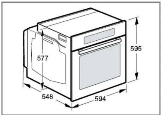 BOSCH HMG778NB1 - Dimensions de l'appareil - 1