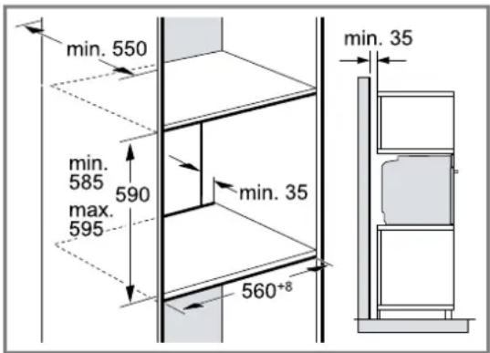 BOSCH HMG778NB1 - Installation dans un meuble haut - 1