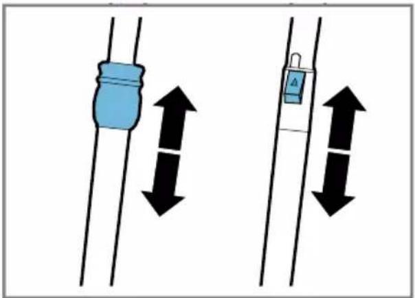 Diagram showing two capacitor symbols with bidirectional arrows indicating current direction, likely illustrating a circuit or measurement concept.