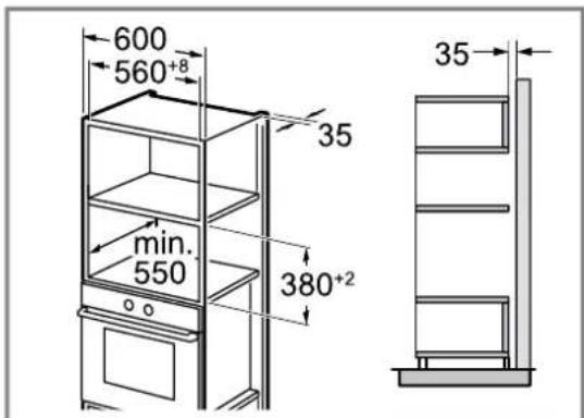 BOSCH BEL7321B1 - Inbouw in een hoge kast - 1
