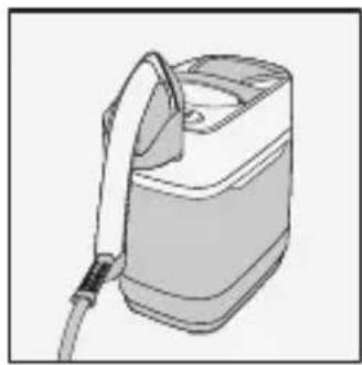 ROWENTA Cube UR2020 - Utilisation du repose fer / Uso del soporte de la plancha / Utilização do descanso do ferro / Gebruik van de strijkijzersteun / Nutzung der Bügelablage / Utilizzo del poggia-ferro - 1