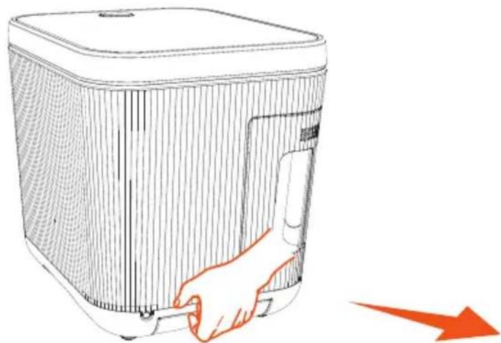 Nutrichef NCVK9112BWH - Remove the Water Tray - 1