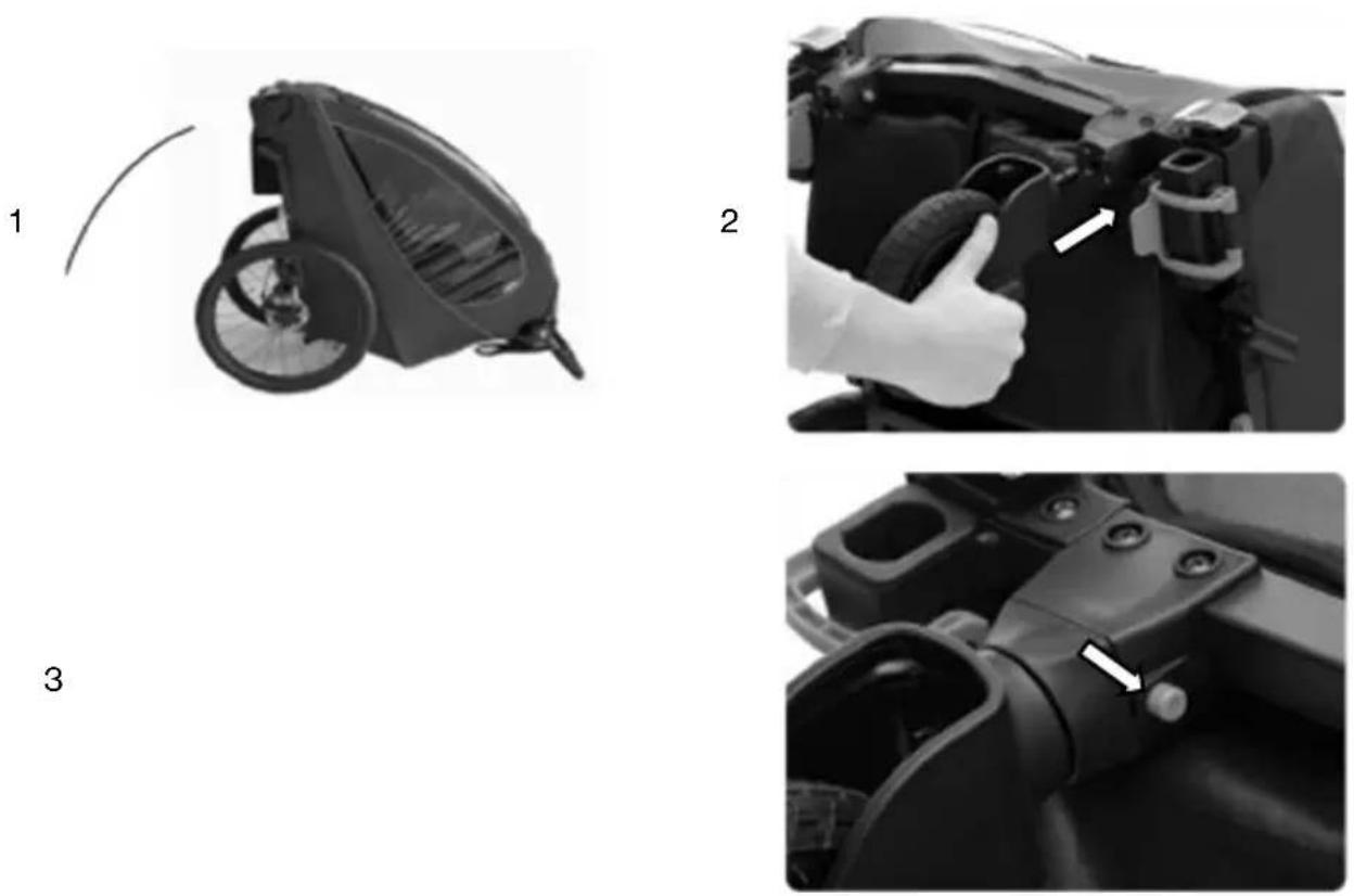 Axkid Grand Tour - Mounting the buggy wheels (buggy configuration) - 1