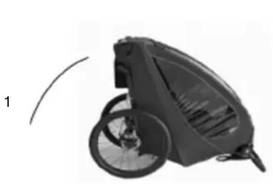 Axkid Grand Tour - Montering av buggyhjulen (buggy-konfiguration) - 1