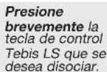 HAGER TU444 - Supresión de la asociación de una tecla Tebis KNX con una tecla LS Radio - 5