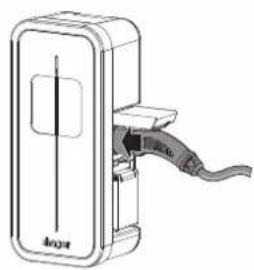 HAGER XEV1K11T2 - Unlocking the charging cable - 1