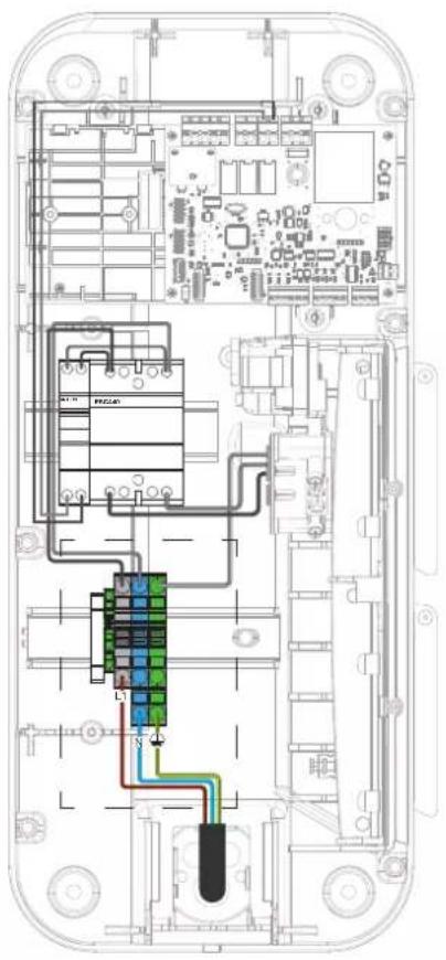 HAGER XEV1K11T2 - Internal Verdrahtung der Ladestationen - 2