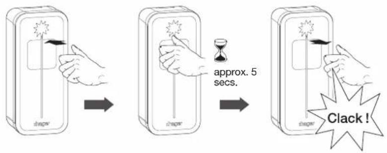 HAGER XEV1K11T2 - Unlocking the charging cable - 2