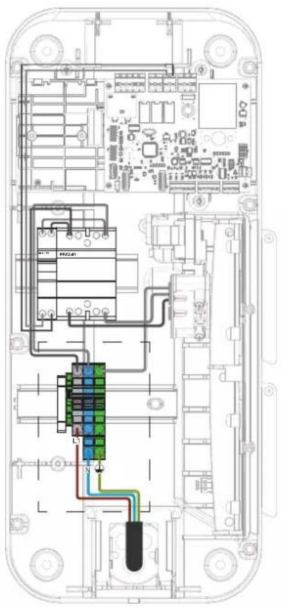 HAGER XEV1K11T2 - Internal wiring of the charging stations - 2