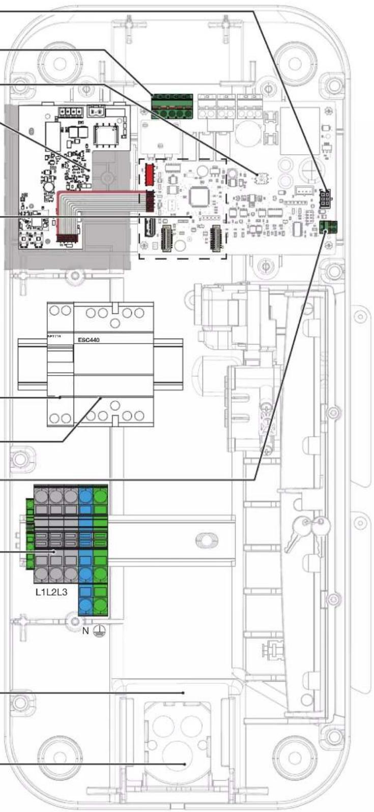 HAGER XEV1K11T2 - • Electrical composition of the base - 1