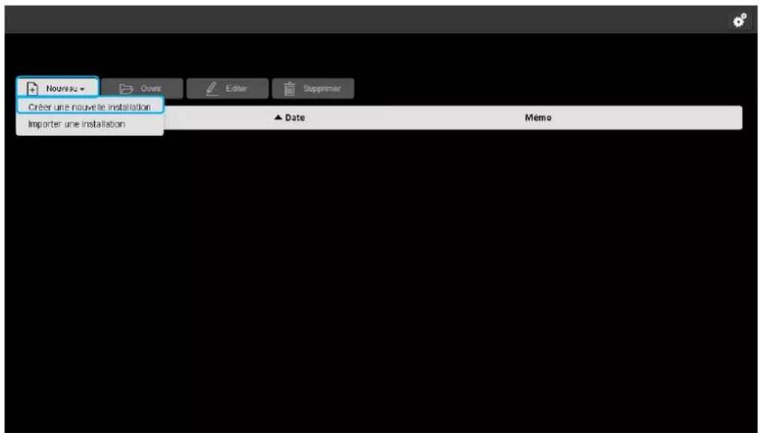 HAGER TXA100 - CREER UNE NOUVELLE INSTALLATION 4.1 - 1