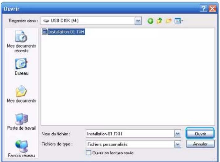 HAGER TXA100 - A partir d'une clé USB branchée sur le serveur - 6