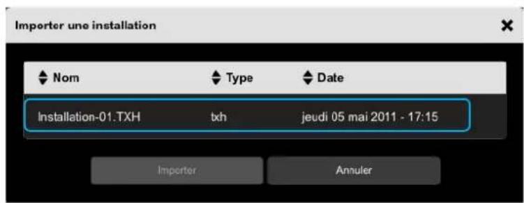 HAGER TXA100 - A partir d'une clé USB branchée sur le serveur - 2