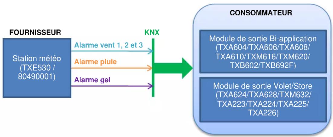 HAGER TXA100 - Alarme intempérie - 1