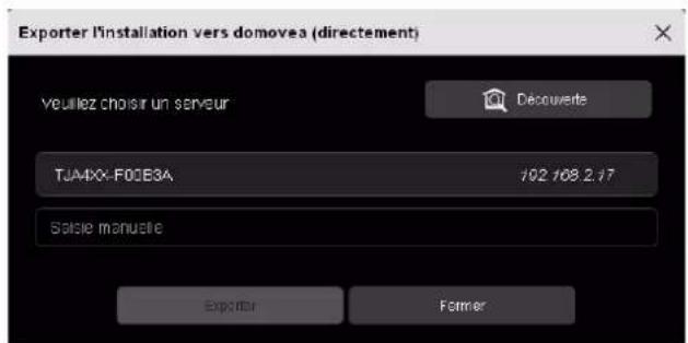 HAGER TXA100 - Exporter l'installation vers domovea (directement) - 3