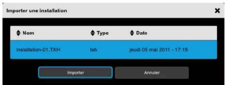 HAGER TXA100 - A partir d'une clé USB branchée sur le serveur - 3