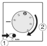 HAGER WE314 - Modification du type d'installation (faible/grande inertie) - 2