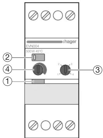HAGER EVN004 - 1